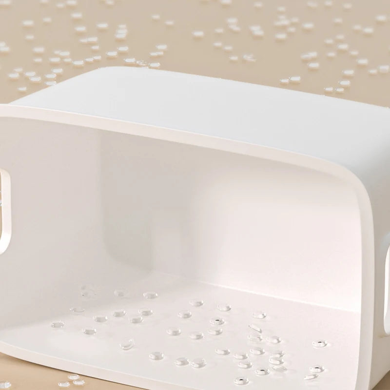 White Plastic Household Storage Box