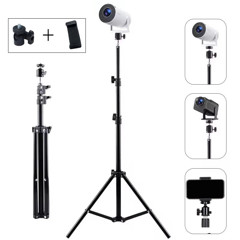 Xiaohui Soporte universal portátil de 50 cm-160 cm para HY300 proyector mini, soporte de trípode, carga máxima 1.5 kg