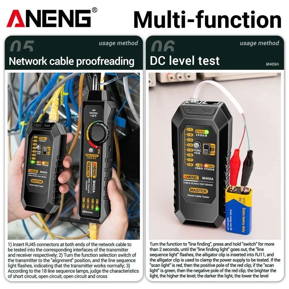 M469A Network Cable Tester and Tracker