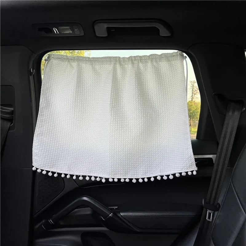 Universal Suction Cup Cartoon Flower Car Window Sunshade