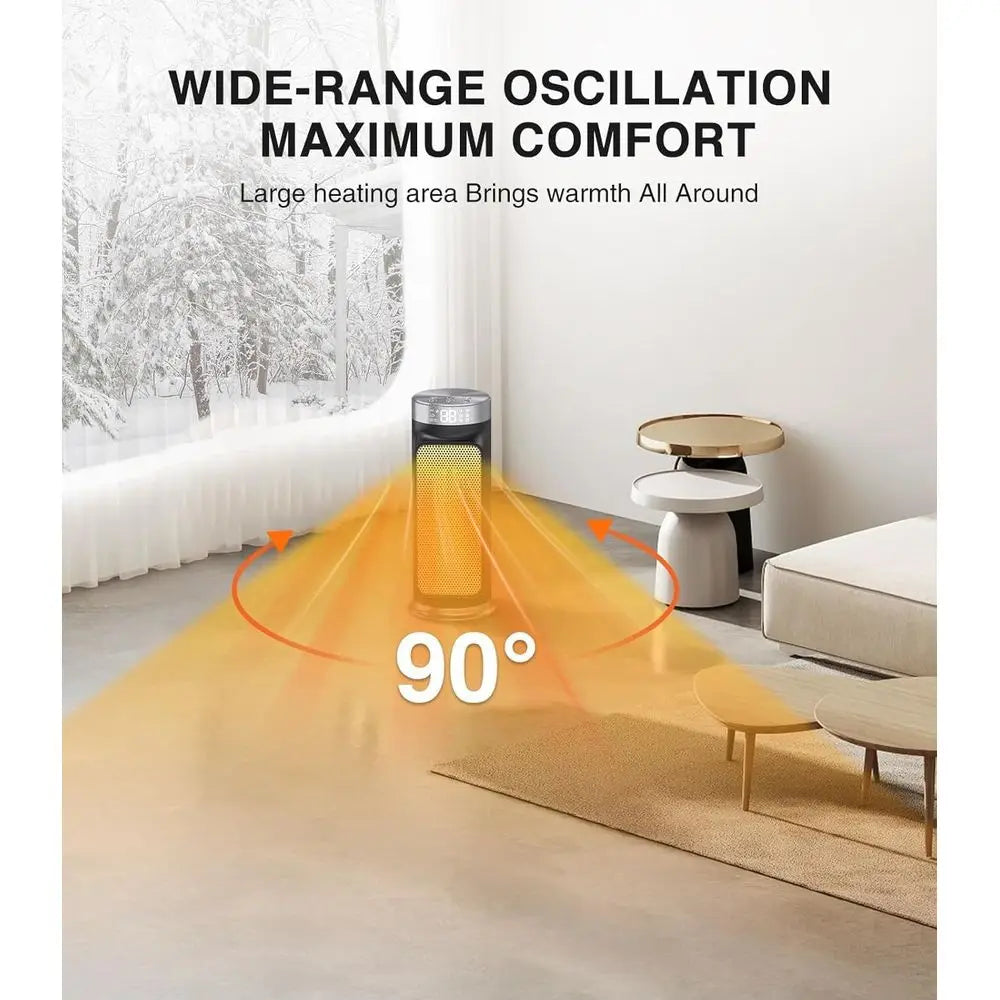 1500W Smart Space Heater with WiFi, App Control & 24H Timer