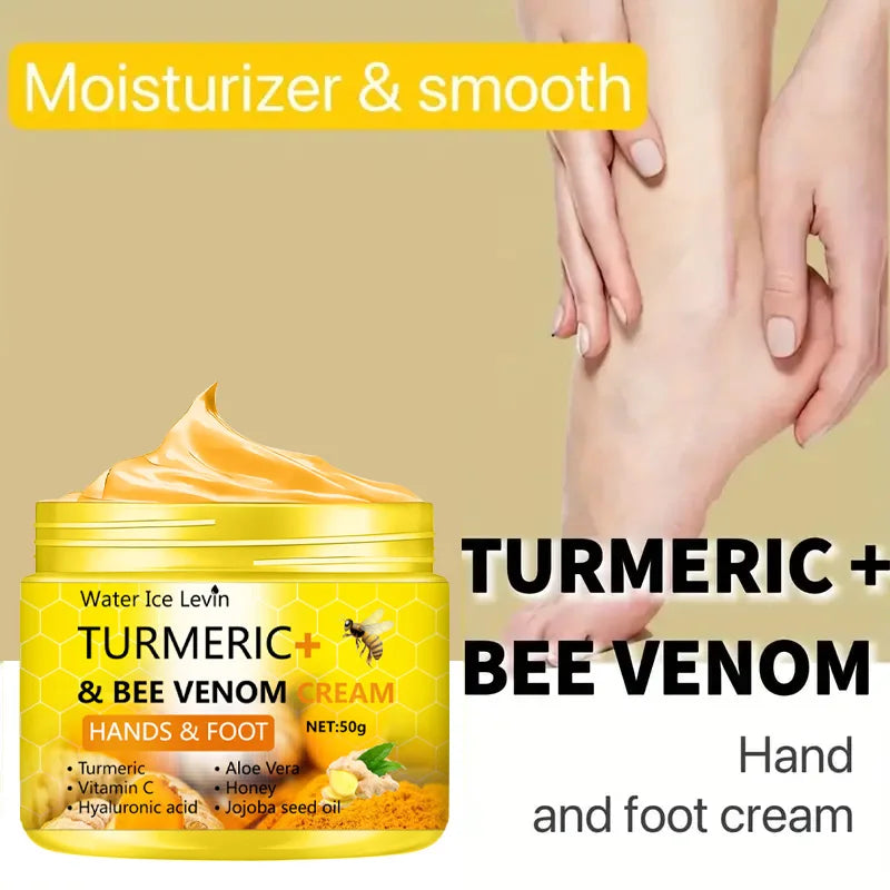 Turmeric Bee Venom Anti-Drying Crack Foot Cream Hand Cracked Repair Skin Removal Care Cream Dead Feet Hand Skin 