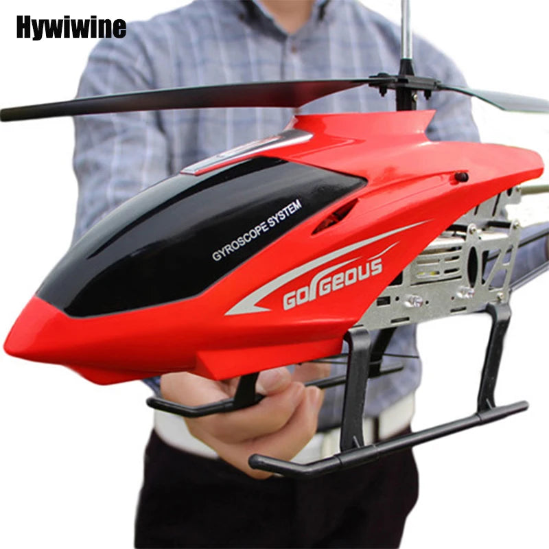 Rc Helicopter With Remote Control Extra Durable Big Plane Toy For Kids Drone Model Outdoor 3.5CH 80cm Aircraft Large Helicoptero 