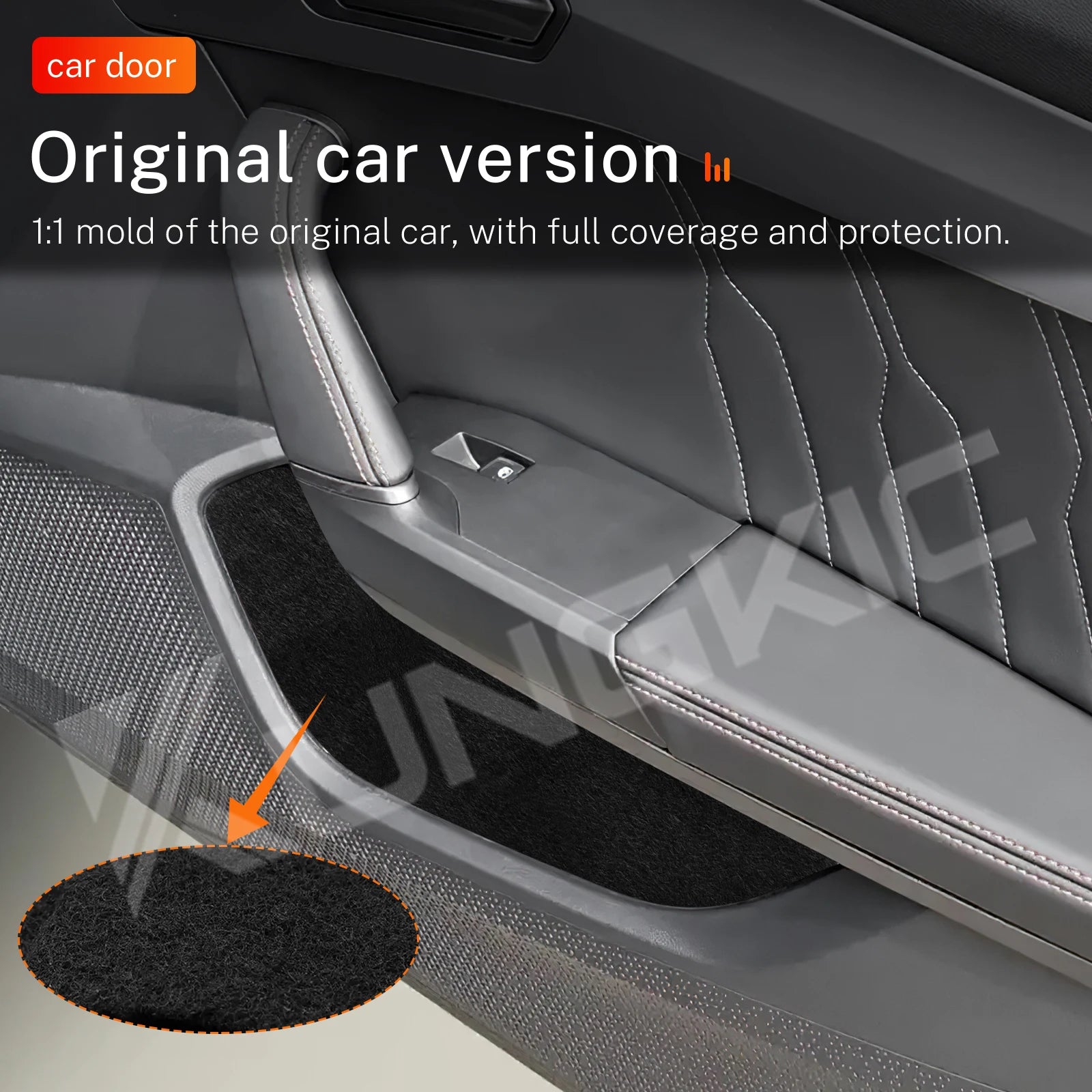 Suede/Polyester Interior Trim Sticker for Seat Leon and Cupra