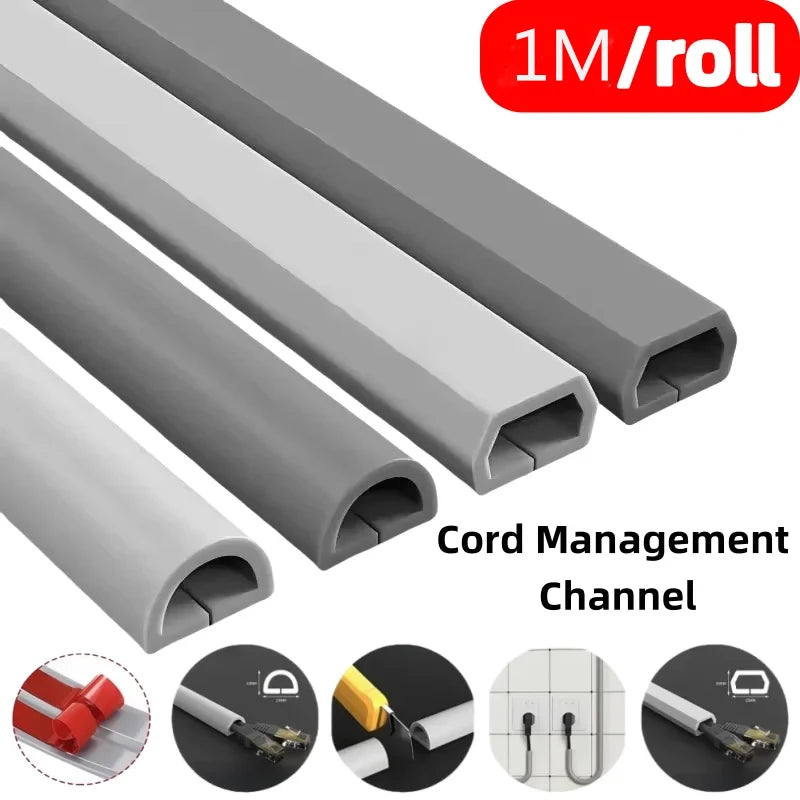 Flexible Adhesive Cable Cover, 1m