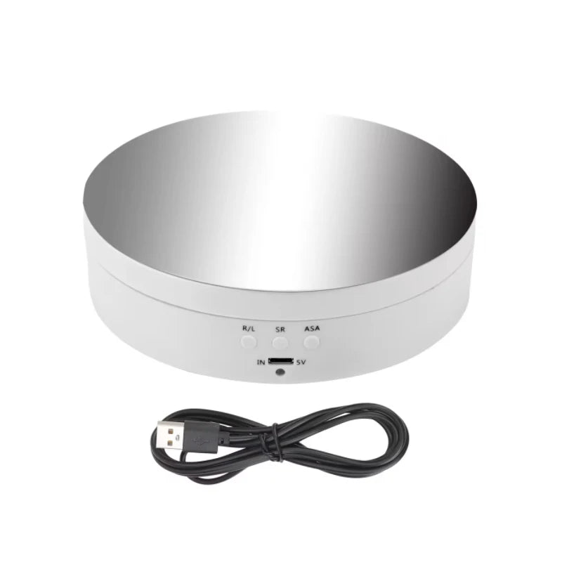 plateau tournant rotatif USB pour présentation de produits