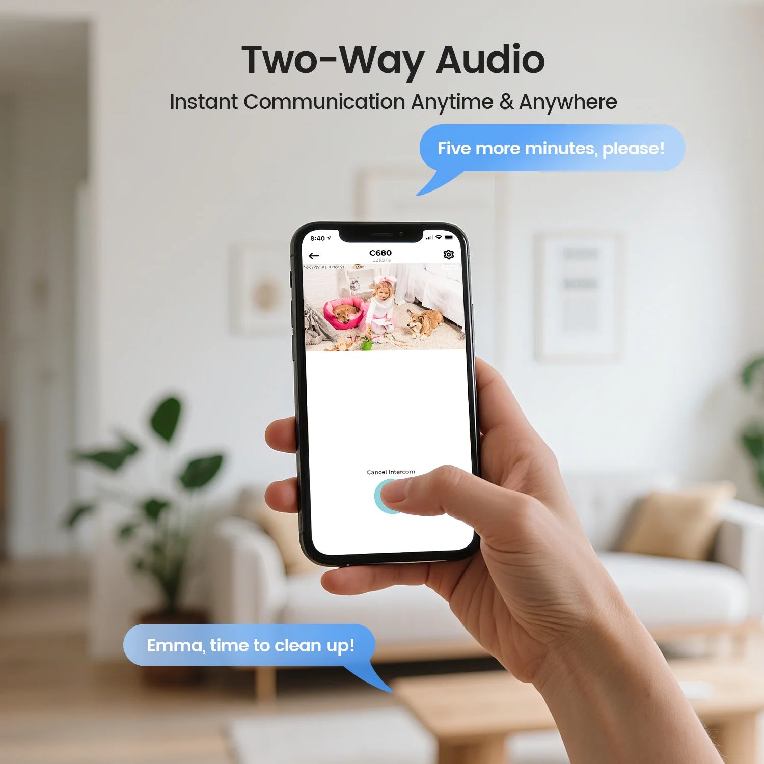 ZOSI C680 2K Window Security Camera with Full-Color Night Vision