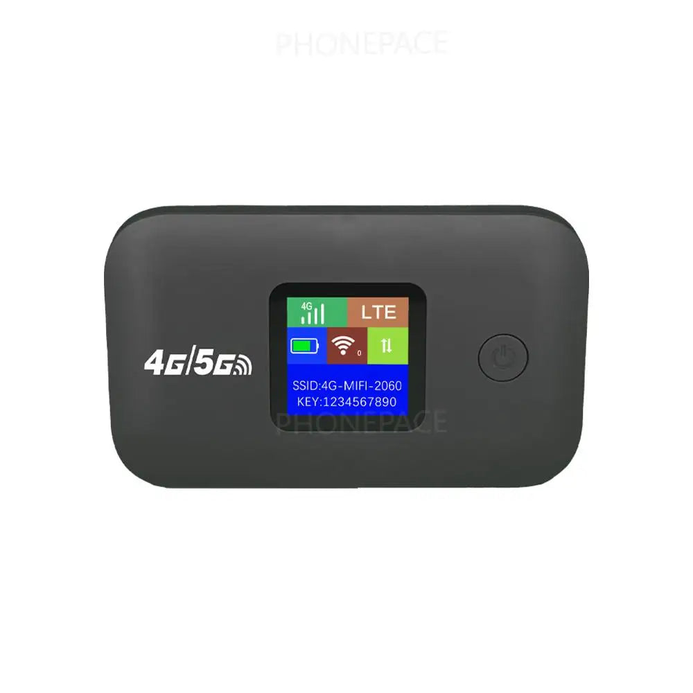 Travel WiFi Hotspot with SIM Slot 4G Mobile 300Mbps LED Display Supports 10 Devices