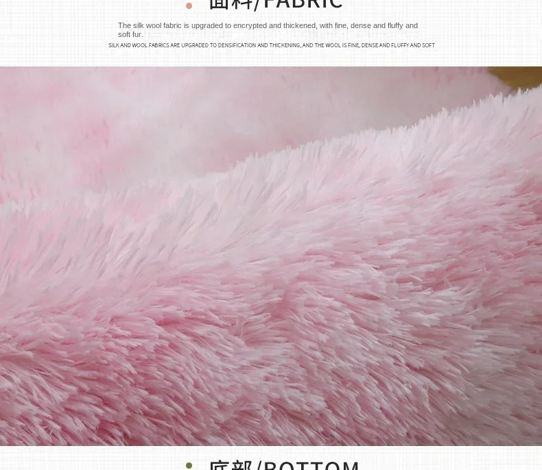 Super Soft Plush Round Rug Mat Fluffy White Carpets For Living Room Home Decor Bedroom Kid Room Decoration Salon Thick Pile Rug 