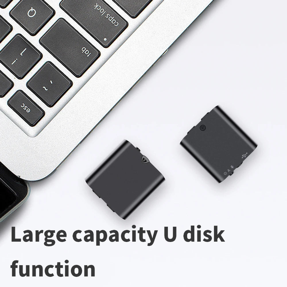 Mini enregistreur audio activé par la voix USB magnétique 18H d'enregistrement