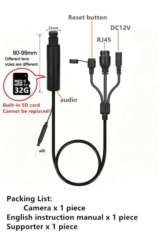 5MP PoE WiFi Mini Bullet Camera with 6x Digital Zoom