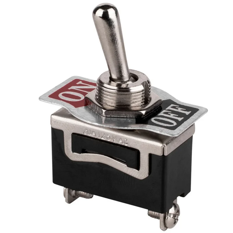 Two SPST On-Off Toggle Switches with Covers