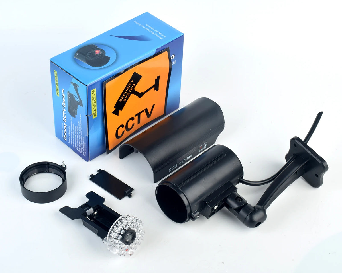 Dummy CCTV Camera with Flashing Red LED