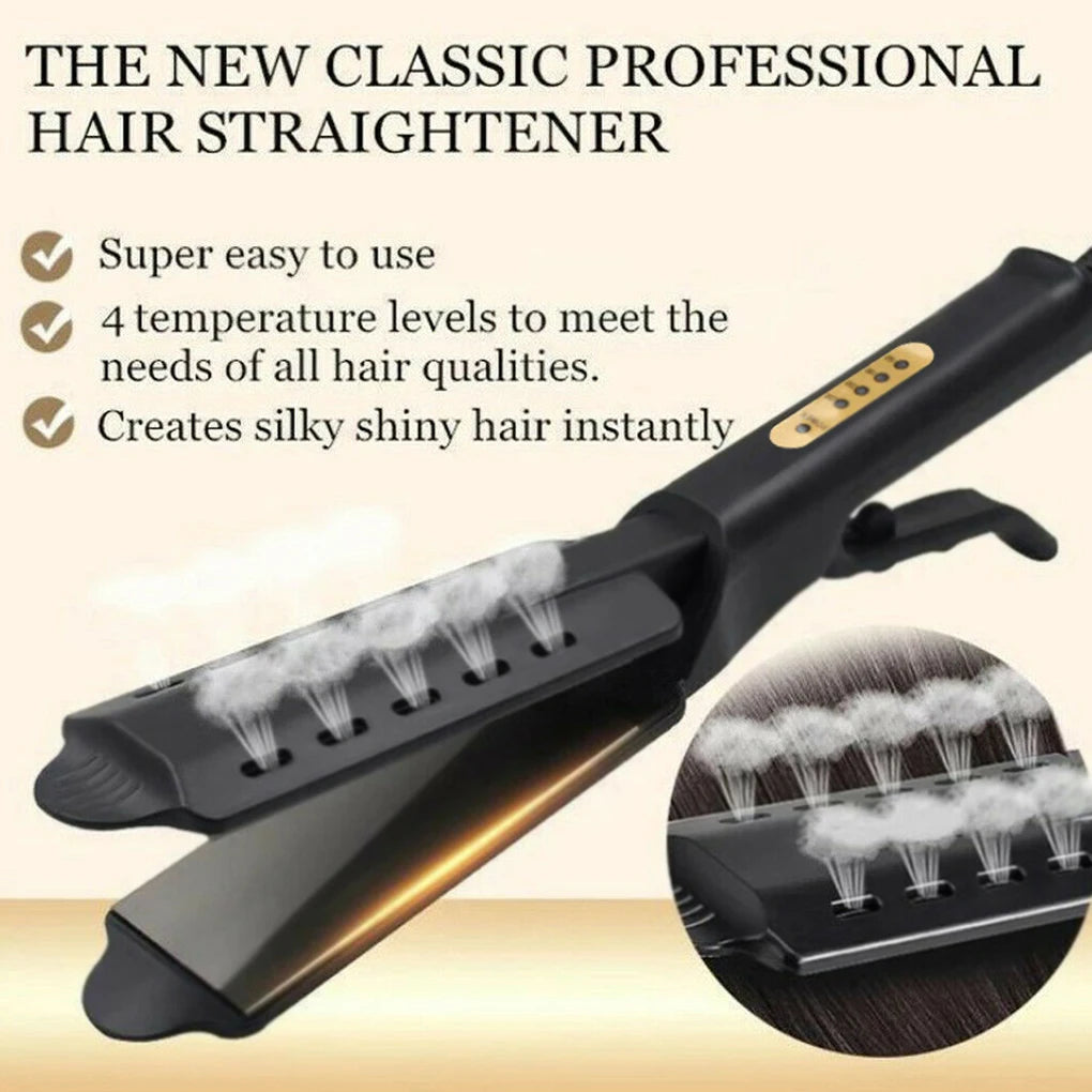 Ceramic Tourmaline Ionic Hair Straightener with Adjustable Heat
