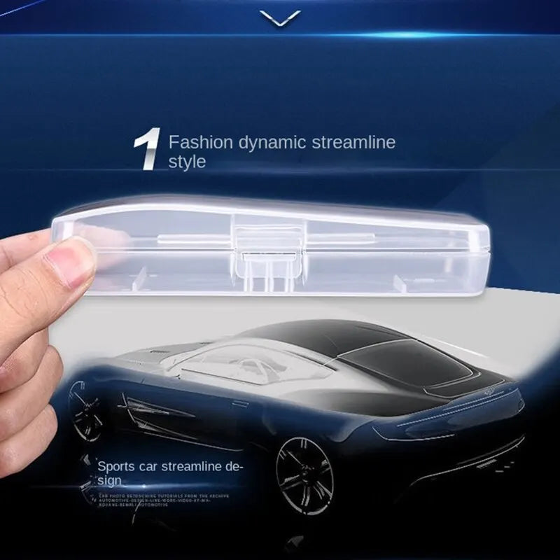 Transparent Razor förvaringsväskor - 2-pack