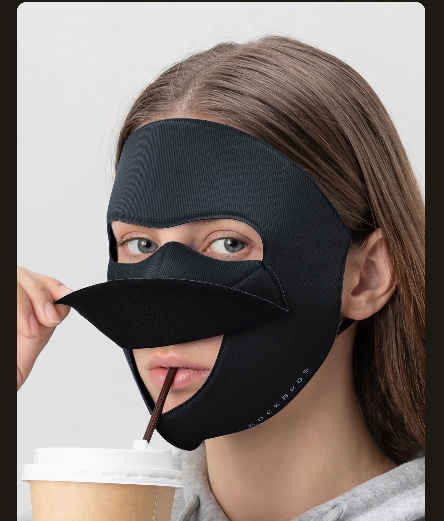3-Layer Windproof Cycling Face Mask with UV Protection