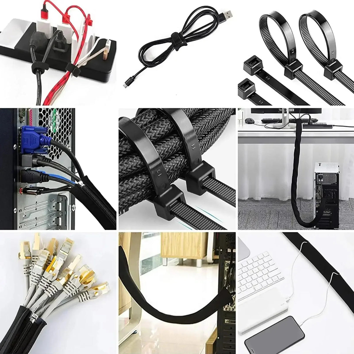 173-Piece Cable Management Accessory Kit