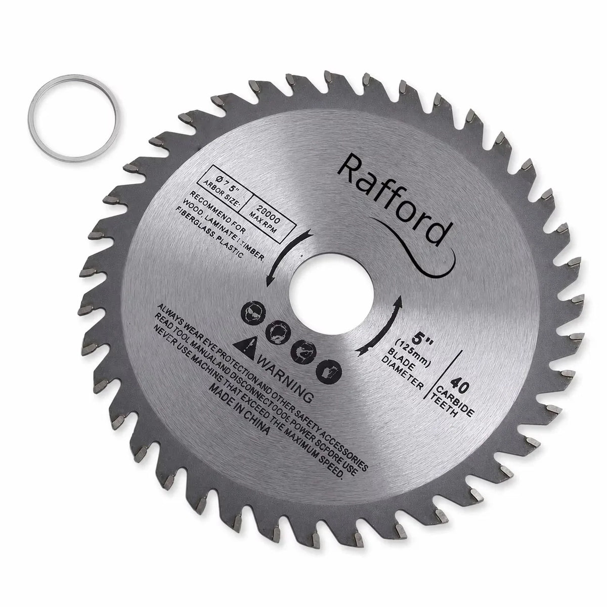 125 mm 40T Circular Saw Blade with Reducer Ring