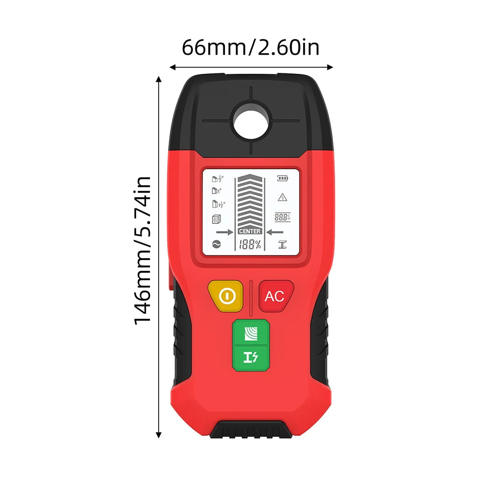HW-100 Wall Stud Finder with Metal & AC Scan Modes