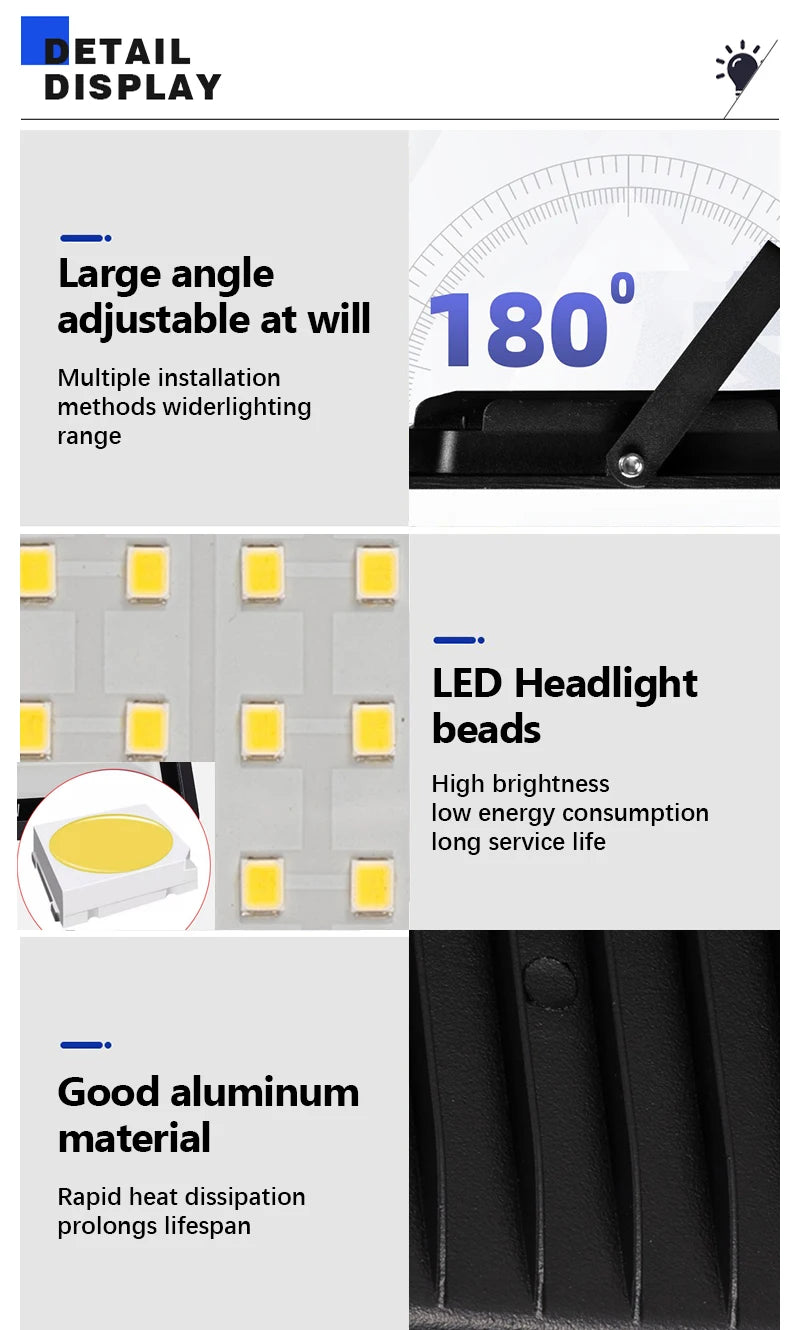 LED Flood Light Waterproof Outdoor Spotlight 🌟 