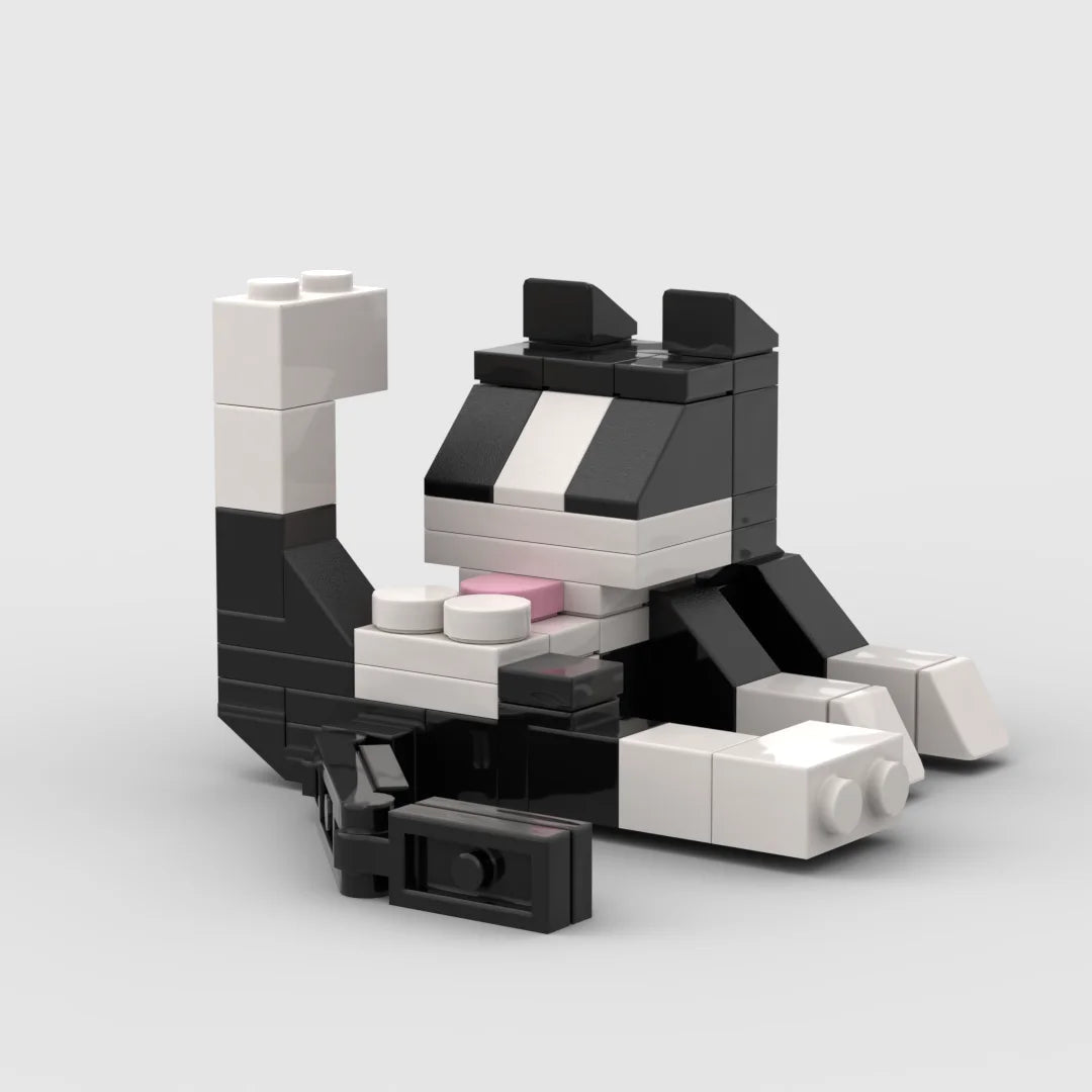 Animal Series 62Pcs MOC Bricks Cat Figires DIY Building Blocks Kids Education Toys For Children Birthday Gift 