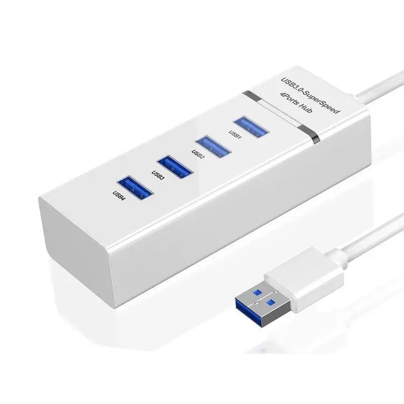 Four-Port USB Hub with USB 3.0 and USB 2.0 Ports