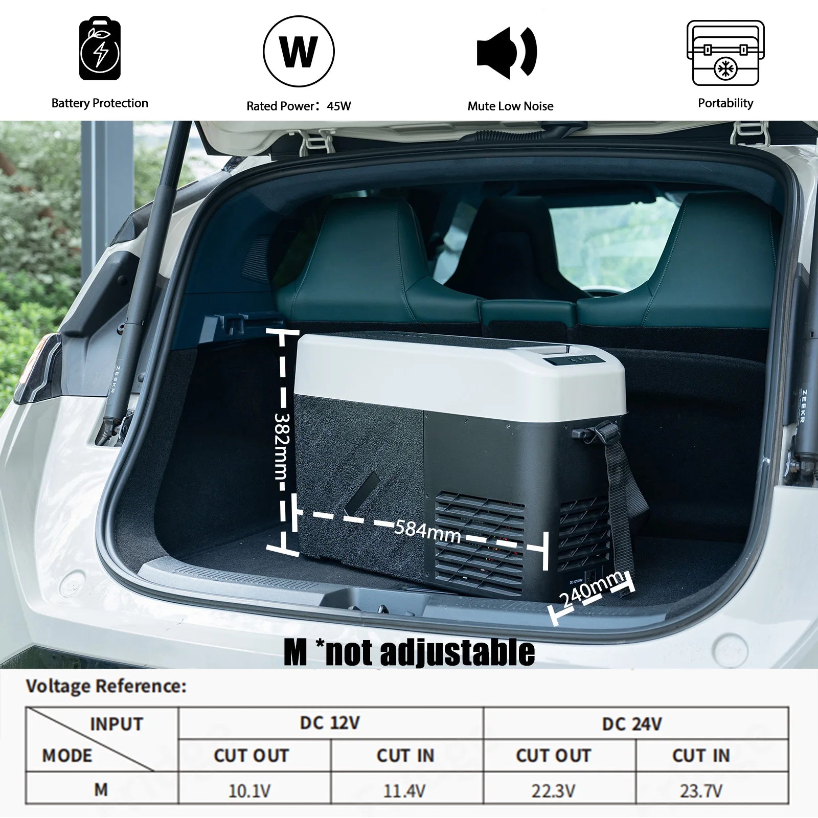 15L Portable Compressor Cool Box 12/24V DC