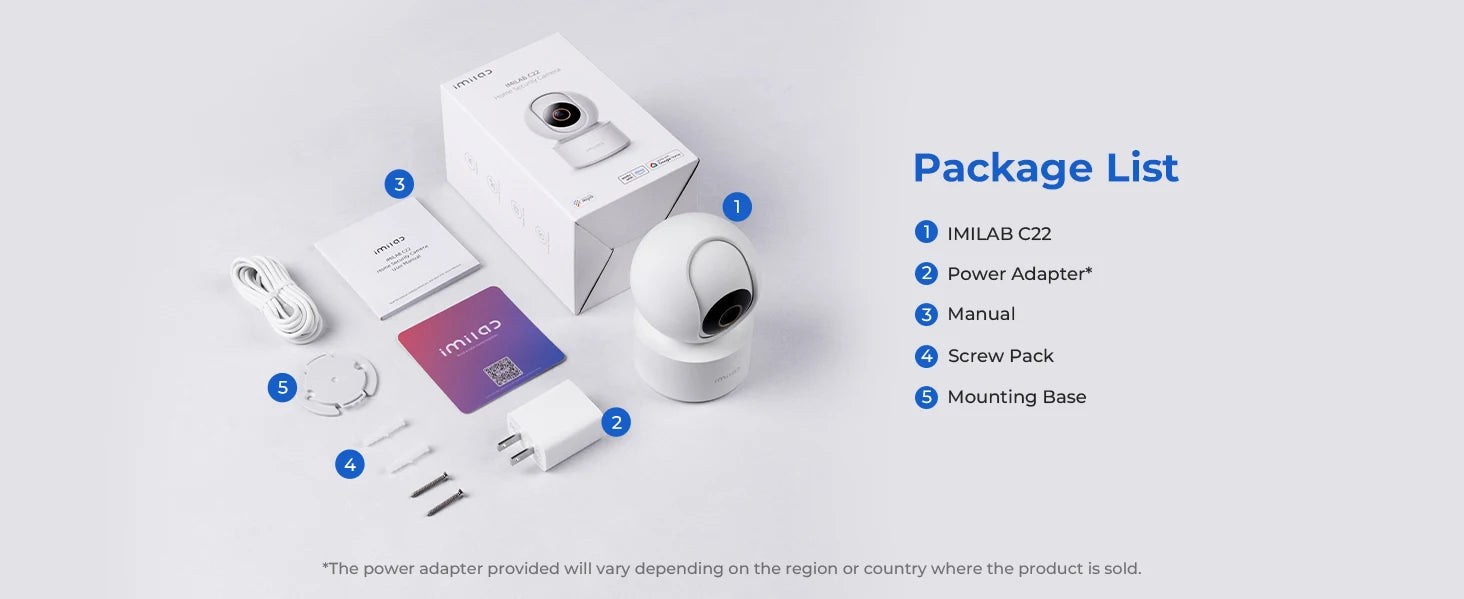 Caméra de surveillance bébé intérieure IMILAB 3K avec suivi à 360° et audio