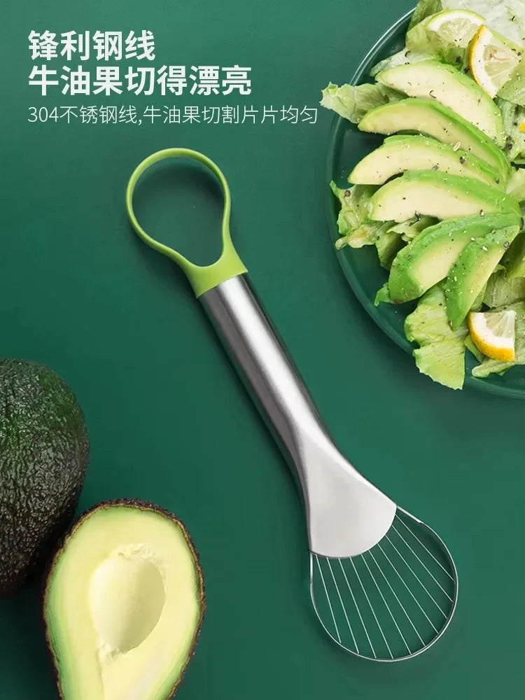 Avocado Knife Gadget Stainless Steel Cutters Kitchen Gadgets Fruit Cutting Artifact All for Kitchen and Home Dragon Fruit Slices 