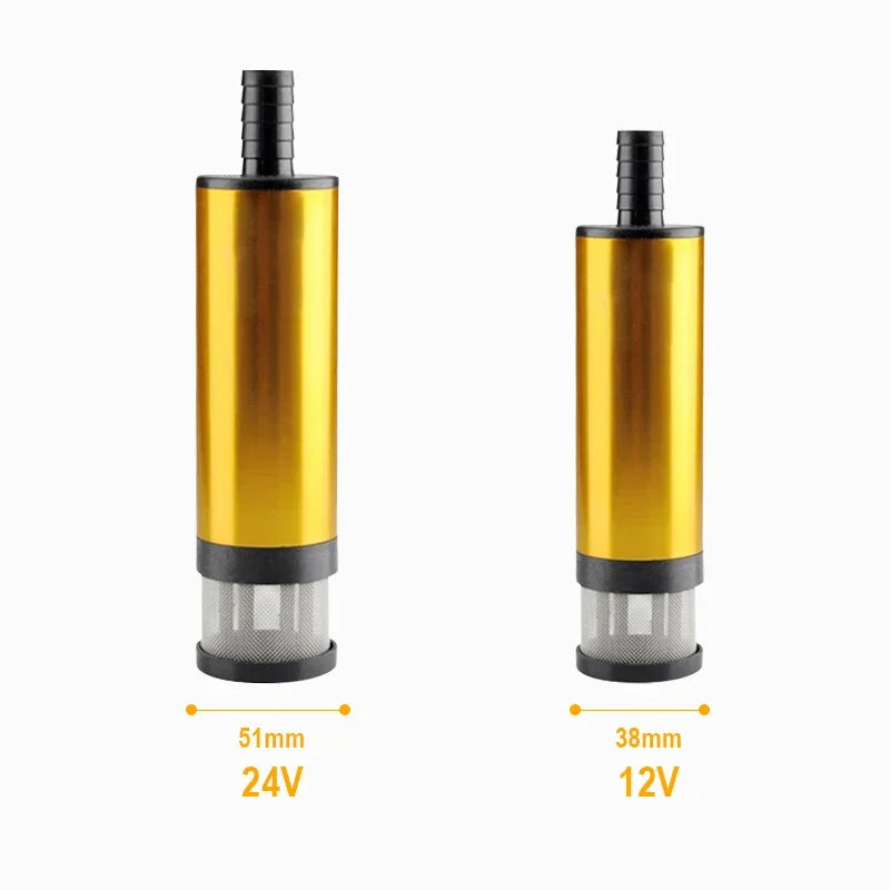 Pompa di trasferimento liquidi compatta a 12V - 38 o 51 mm
