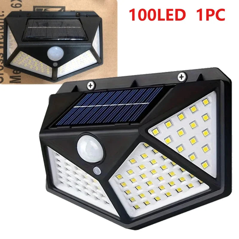 Solar PIR Wall Light with LED and Pack Options