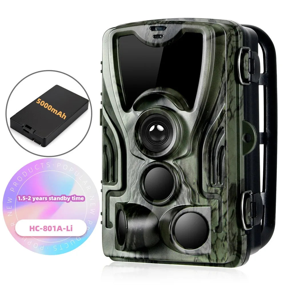 Outdoor 24MP 1080P Hunting Camera 5000 MAh Lithium Battery Night Vision Observation Camera Farm Orchard Home Security Camera 