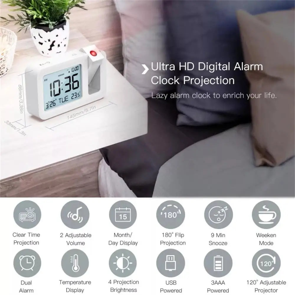 5235 Digital Projection Alarm Clock