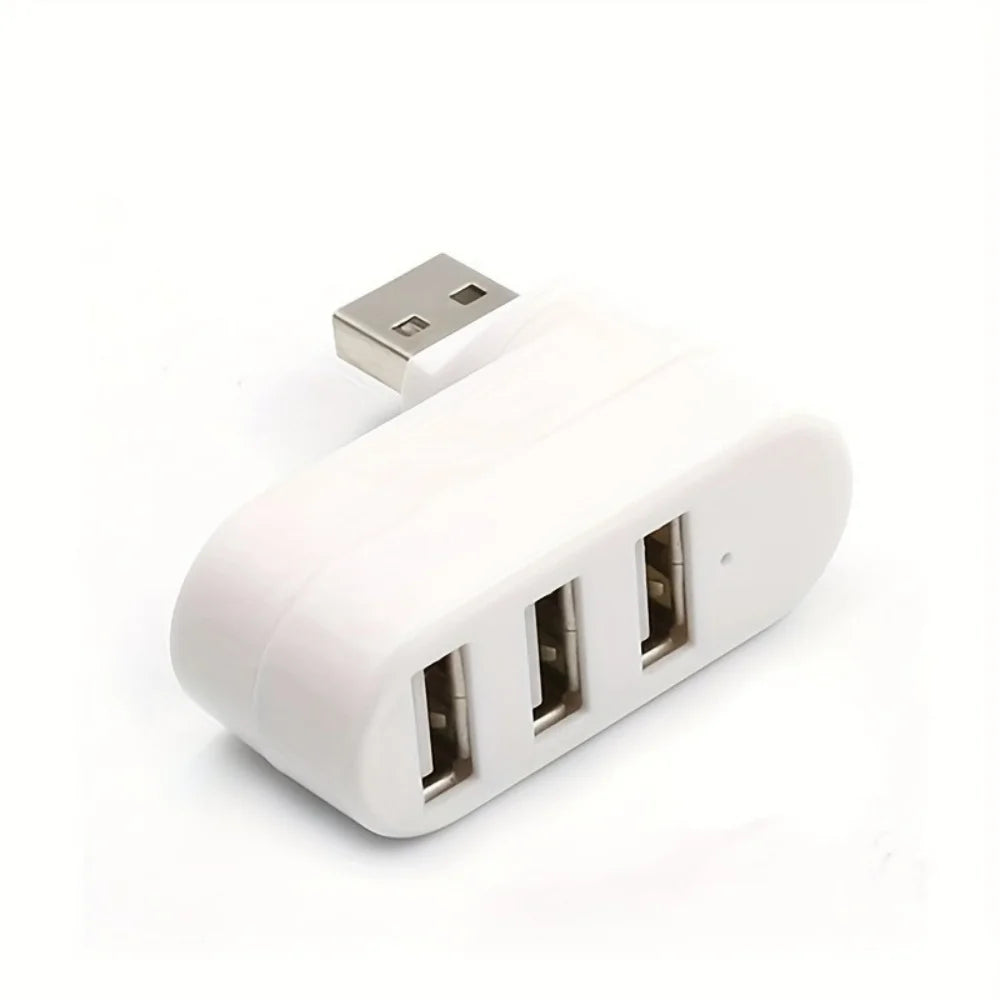 Drehbarer USB-2.0-Hub mit drei Anschlüssen