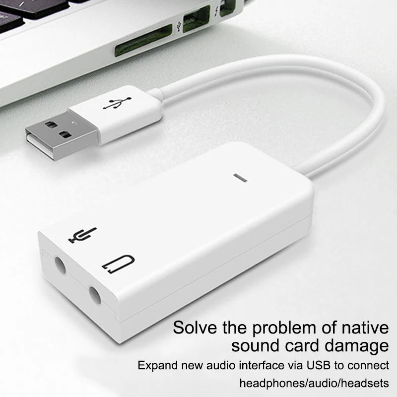 Zvočni adapter USB s priključki 3,5 mm