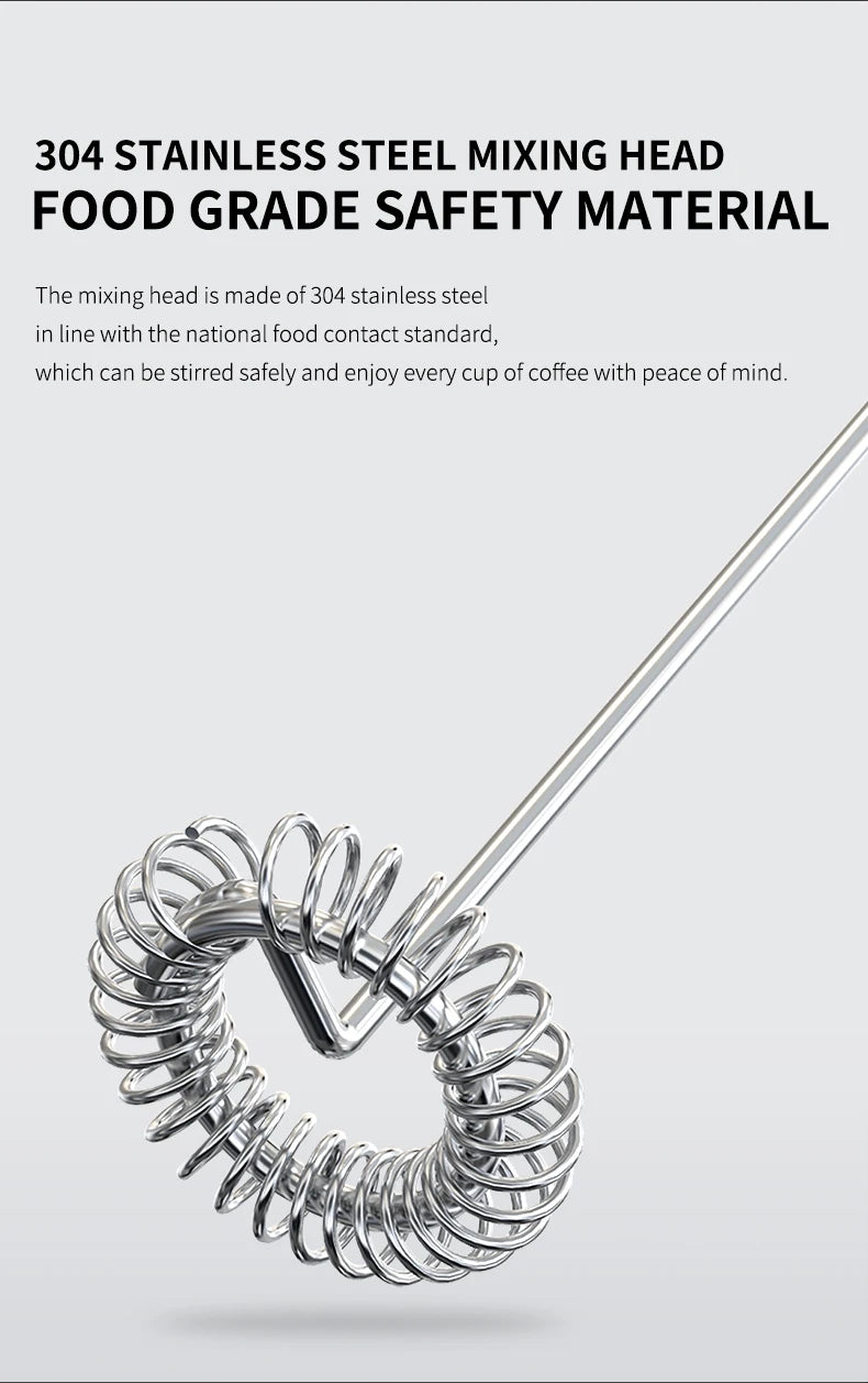 Espumador de leite elétrico de mão para espuma