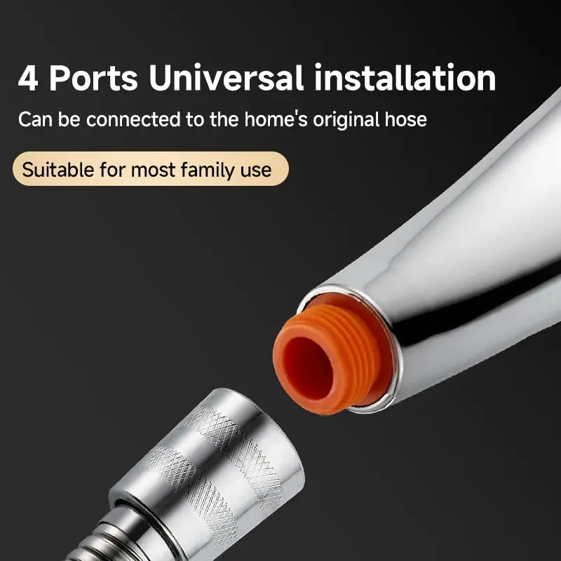 300 Holes Pressurized Showerhead Hand Hold Square Shower Head Water Saving Rainfall Spray Nozzle Bathroom Accessories 