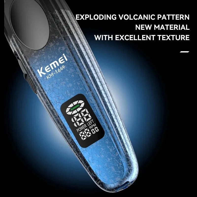 Cordless 9000RPM Hair Clipper Zero Gap Trimmer for Precision Cuts