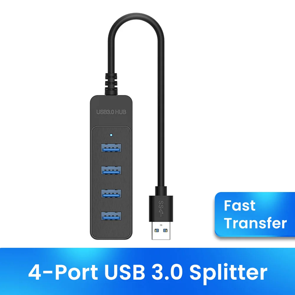 Fünf-Port USB-Hub - USB-A oder USB-C