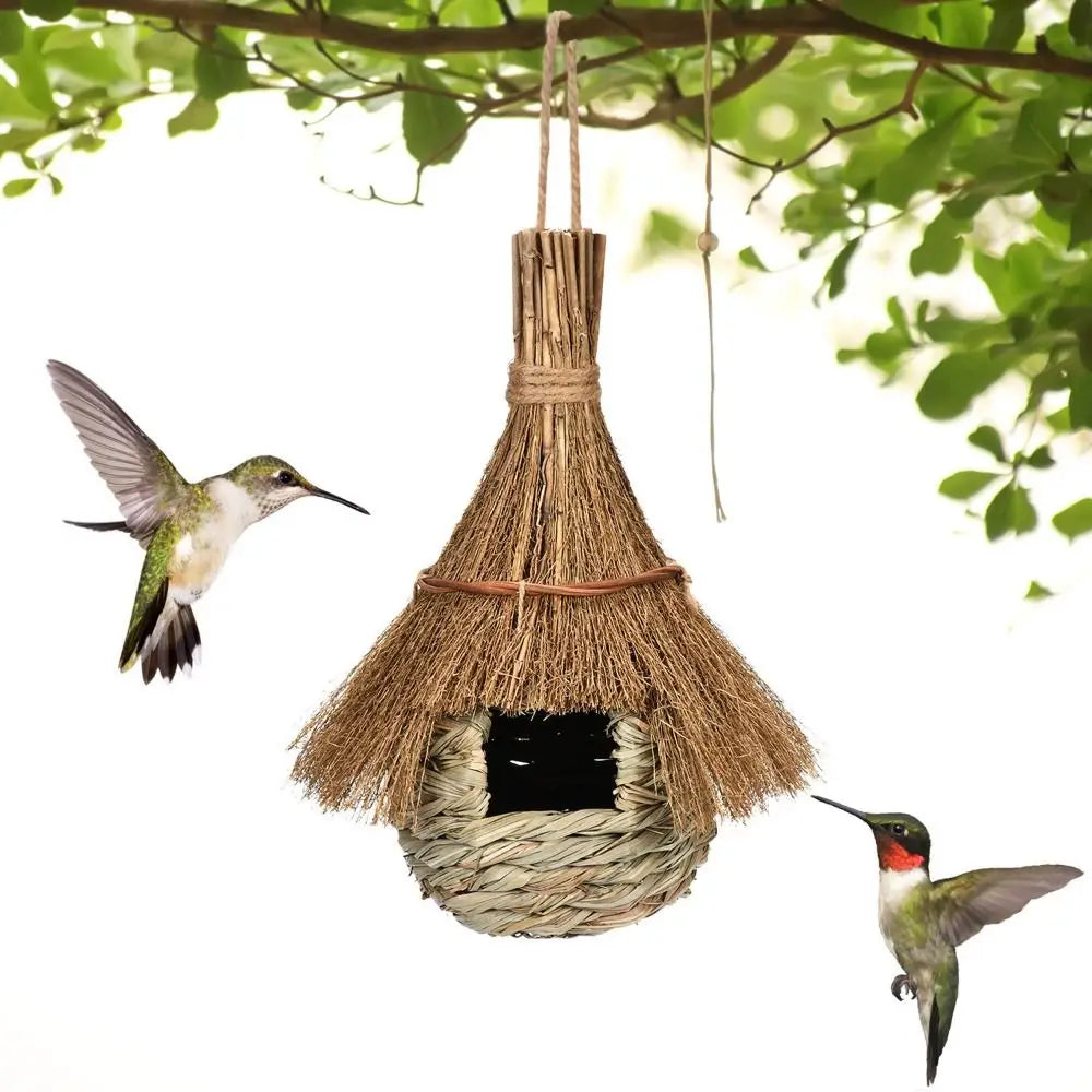 Handwoven Hanging Grass Bird House
