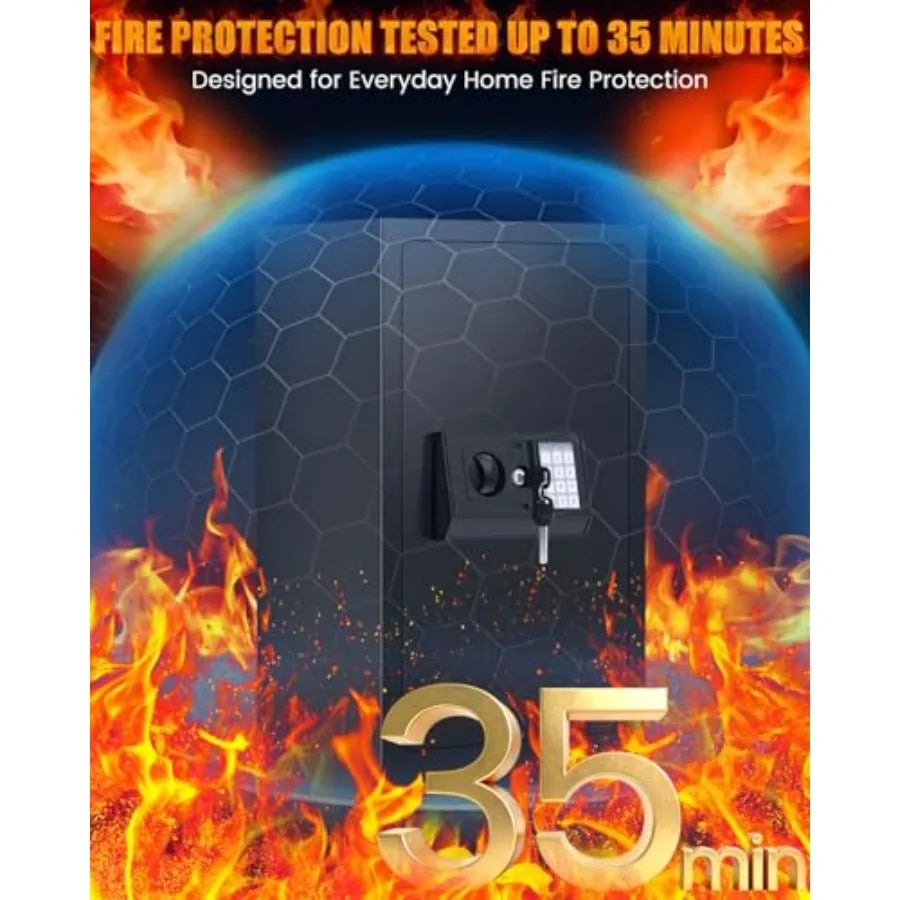 Fireproof Safe 7.5 Cu Ft Digital Keypad Safe for Home Use