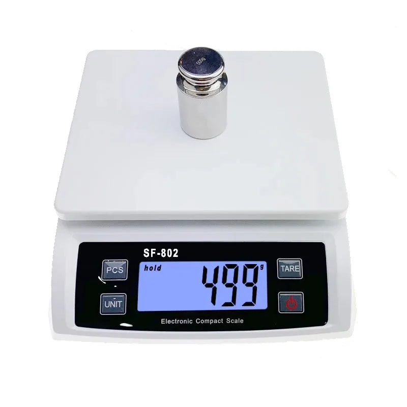Digital Kitchen Scale 30kg Capacity with 0.1g Accuracy LCD Display