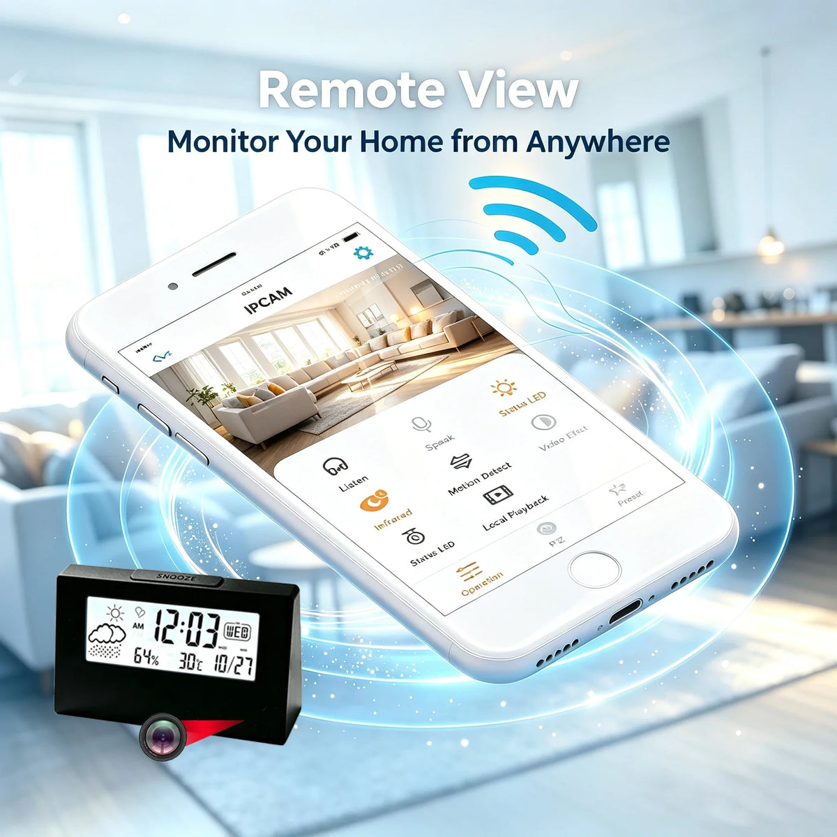 4K HD Mini WiFi időjárás- camera rögzítés, javított tisztaság, mozgásérzékelés, távoli megtekintés, Home HD 4K Mini Kamera