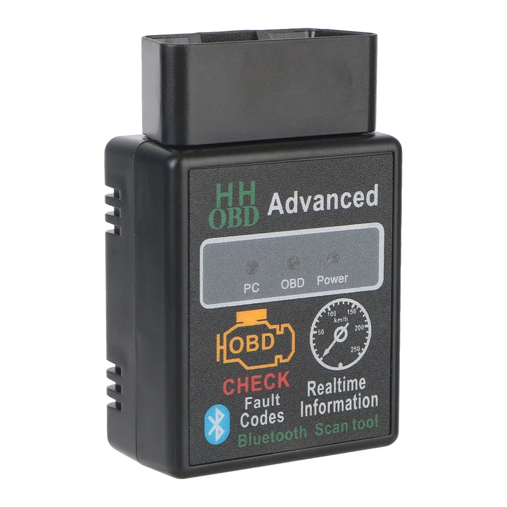 Bluetooth OBD2 Diagnostic Adapter, 16-Pin, Black