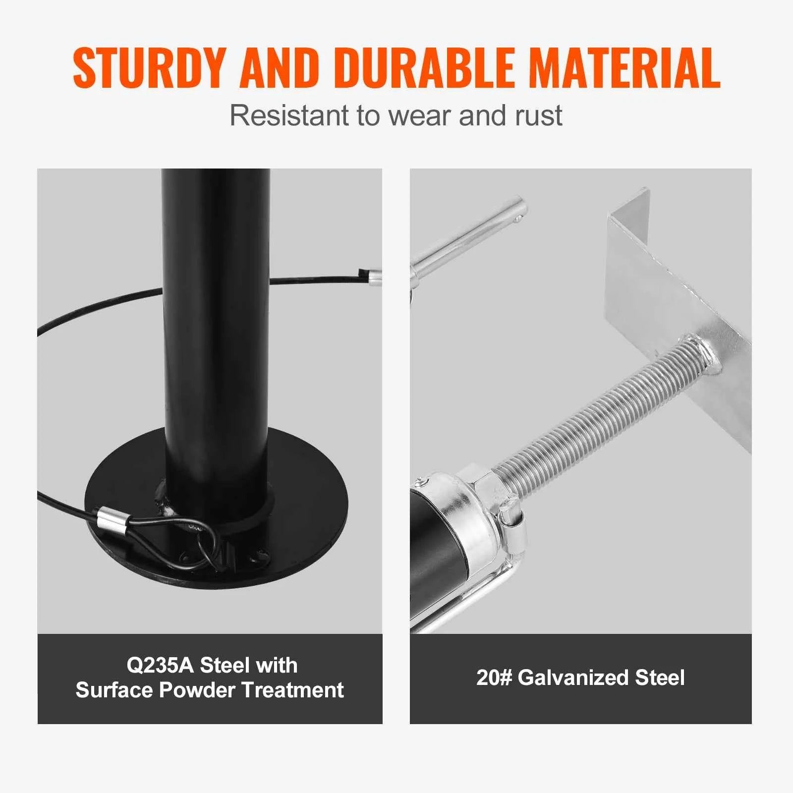 VEVOR RV Slide Out Support Jacks 5000 lbs Capacity Each Slide Out Stabilizers Adjusts from 20"-48" For RV and Travel Trailer