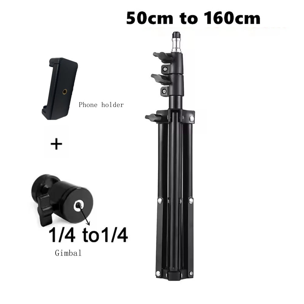 Xiaohui Soporte universal portátil de 50 cm-160 cm para HY300 proyector mini, soporte de trípode, carga máxima 1.5 kg