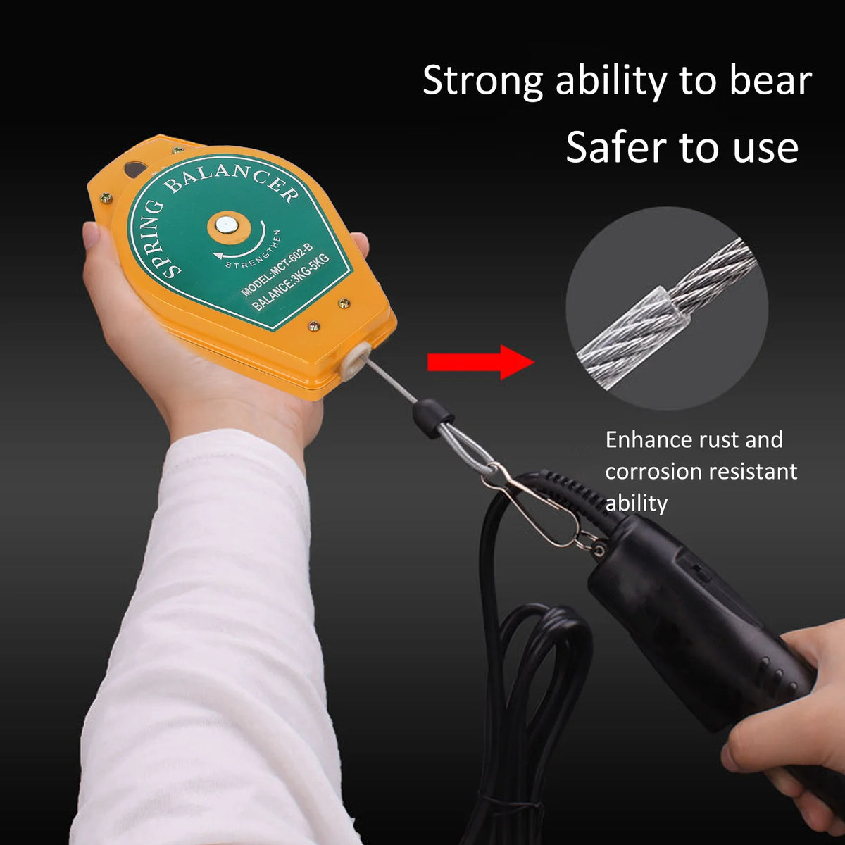 Balansor mecanic cu arc retractabil - 3-5 kg