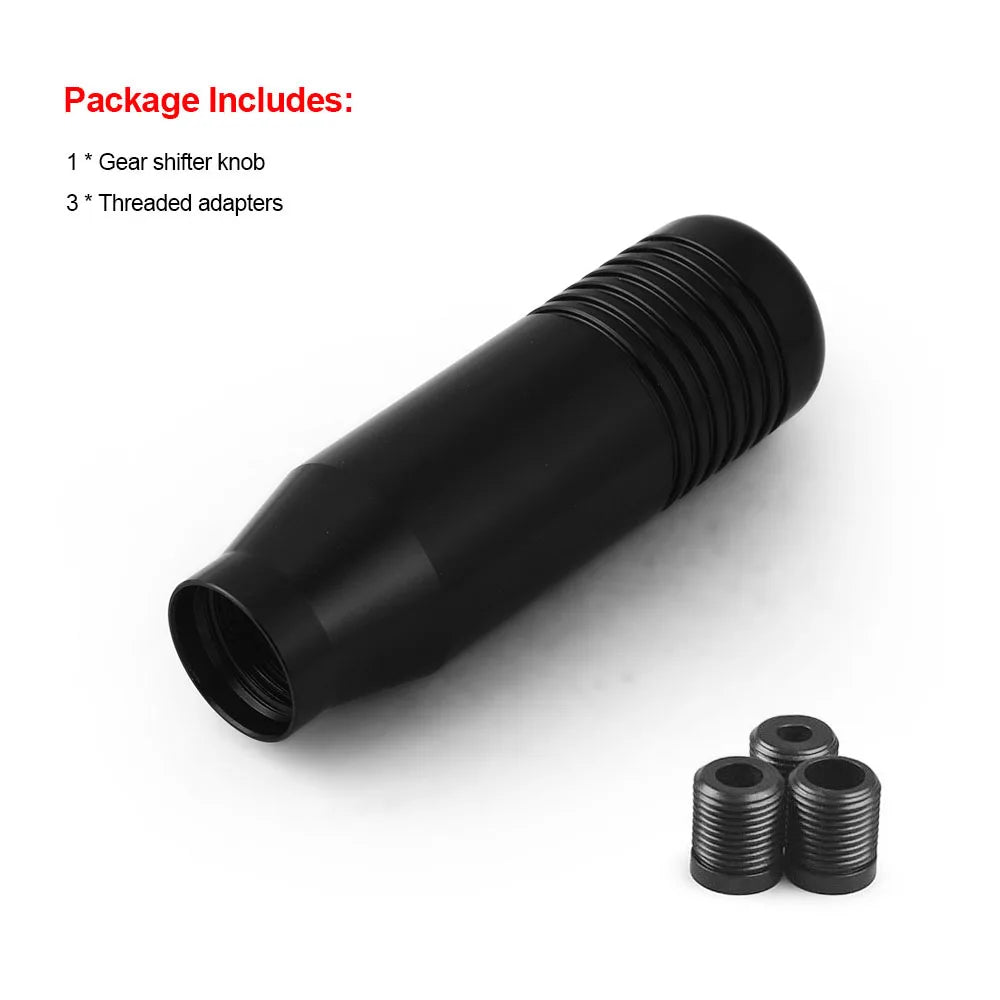 8.5cm Stylish Gear Shift Knob Stick Manual Transmission Universal Car Aluminum Extended JDM Gear Shifter Gear Head Knob NO LOGO