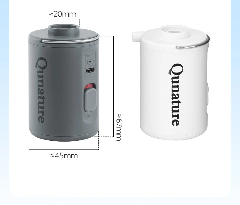 Pompe à air électrique portable avec charge Type-C pour usage extérieur