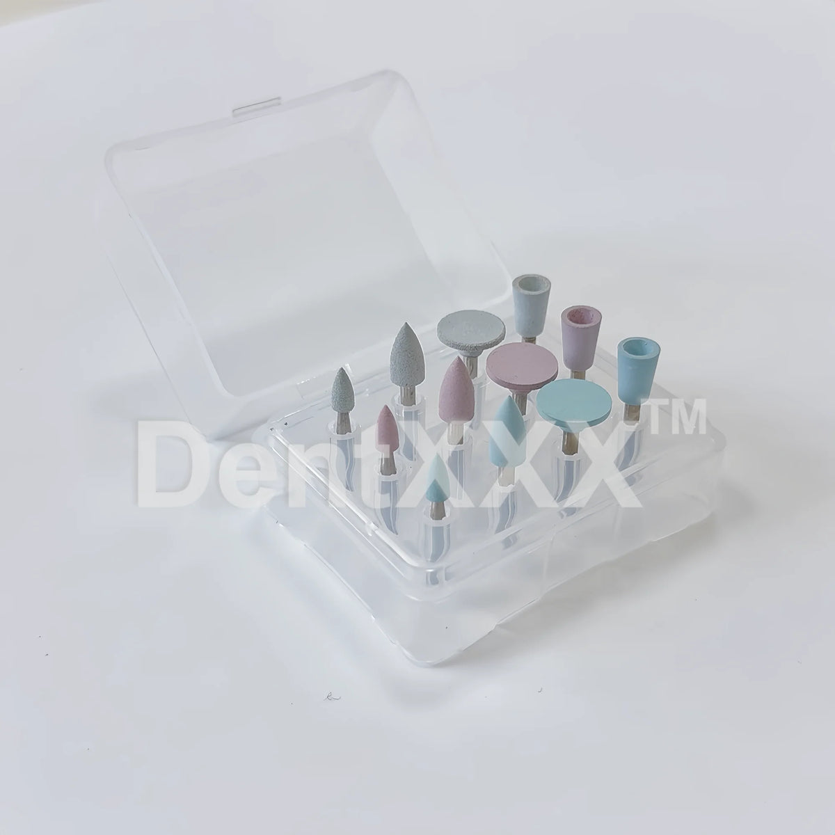 Kit de Polimento em Silicone para Peças de Mão de Baixa Velocidade, 12 Peças